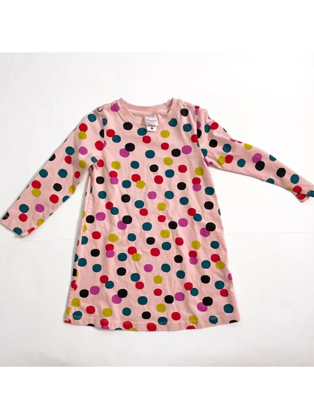 Hanna Andersson Pink Polka Dot T-Shirt Dress, Size 4